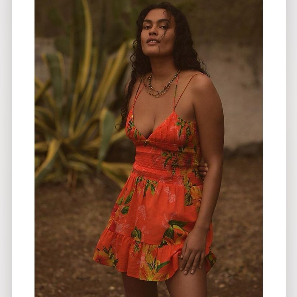 NWT! Anthropologie The Josephine Smocked Drop-Waist Dress: Mini Edition 🍓3️⃣